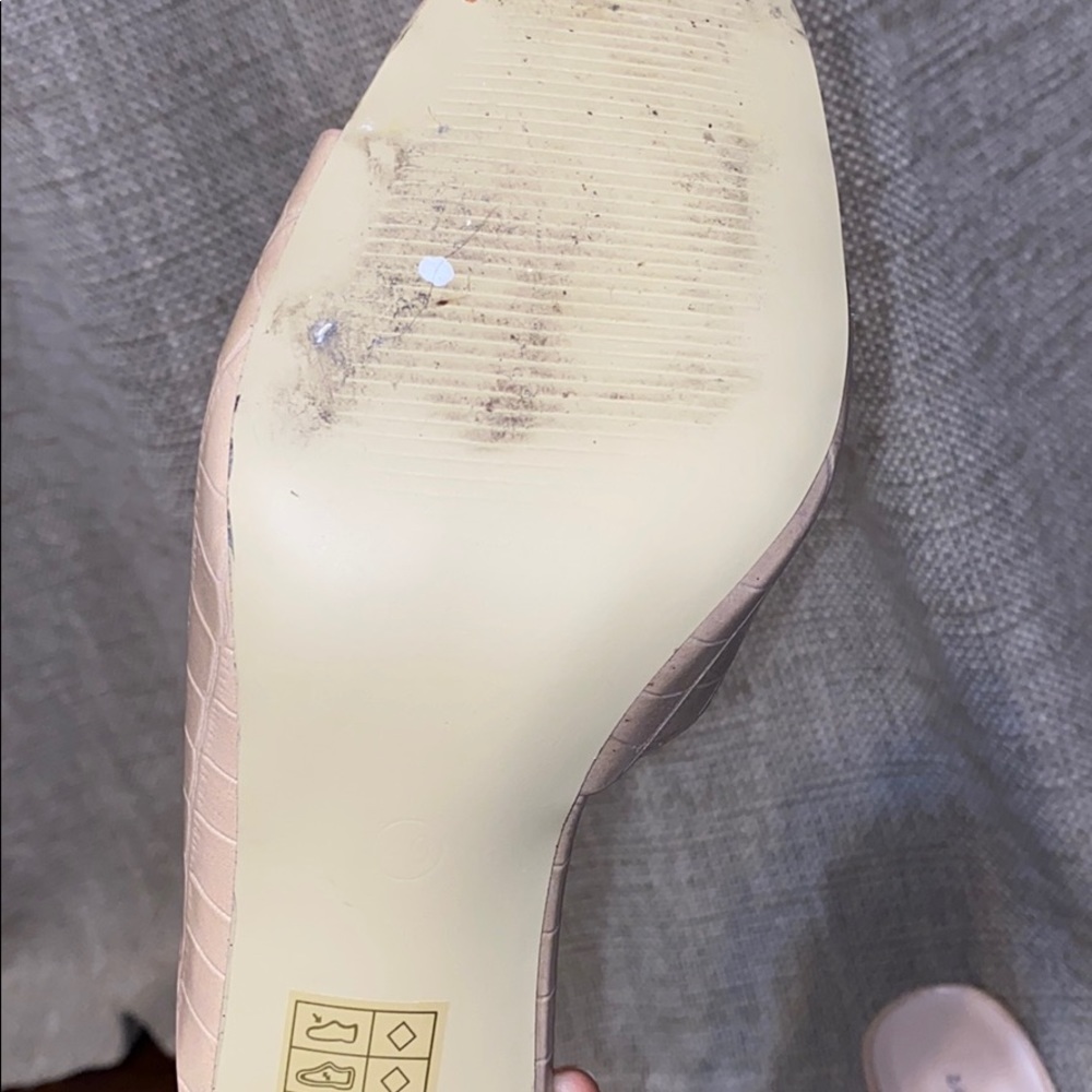 Super Node Cute Nude Leather Pattern Slip In Shoe - image 5